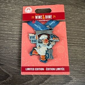 Run Disney Wine Dine 5K Swedish Chef Muppets Medal Pin